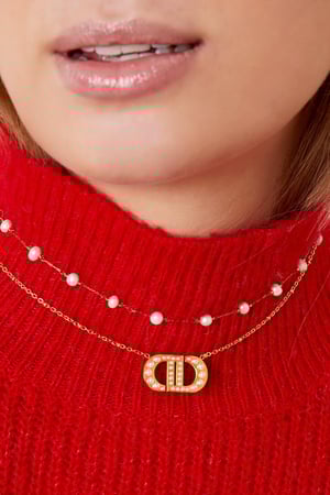 Collar Perlas Buena Vida Color dorado Acero inoxidable h5 Imagen3